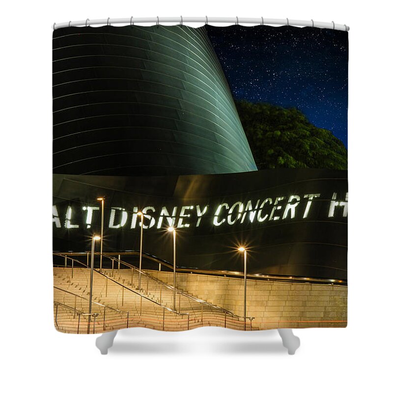 Entrance Shower Curtain featuring the photograph Disney Concert Hall Entrance by Robert Hebert