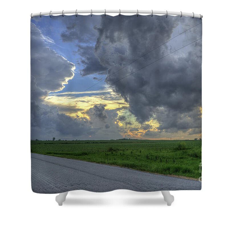 Hdr Shower Curtain featuring the photograph Distant Colors by Scott Wood