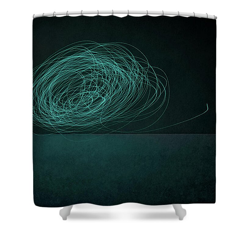 Dizzy Shower Curtain featuring the photograph Dizzy Moon by Scott Norris