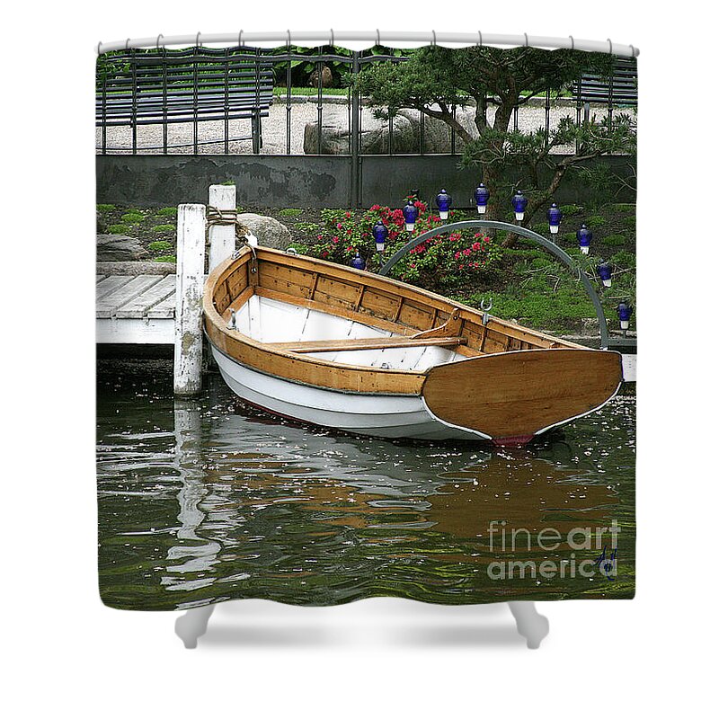 Docked Shower Curtain featuring the photograph Docked by Victoria Harrington