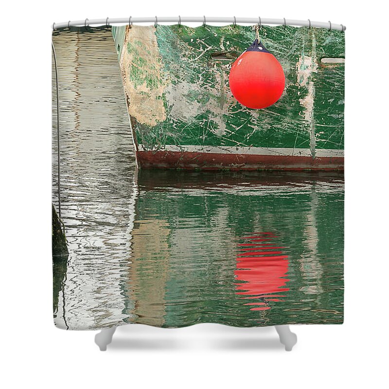 Dock Shower Curtain featuring the photograph Dockside Abstract by Mim White