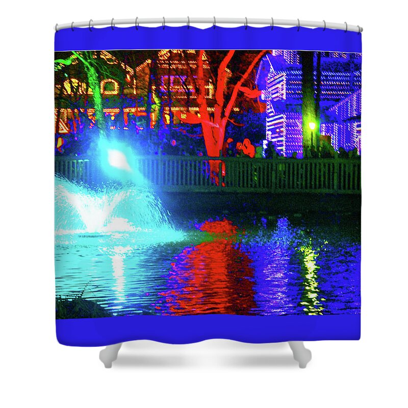 Holiday Lights Shower Curtain featuring the photograph Dollywood Lights by Rod Whyte