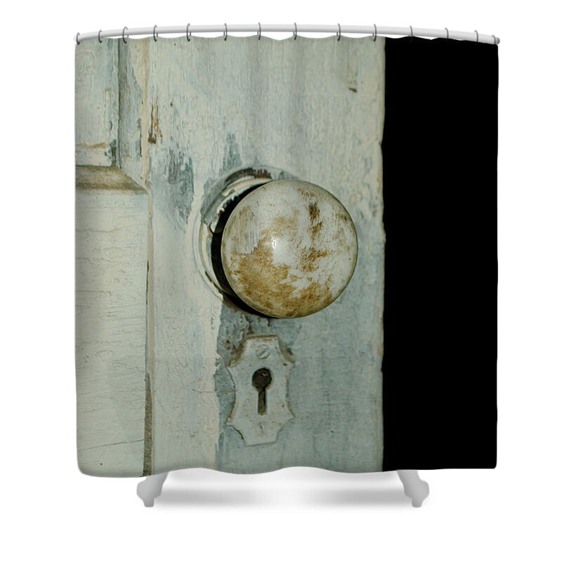 Door Shower Curtain featuring the photograph Door is Open by Troy Stapek