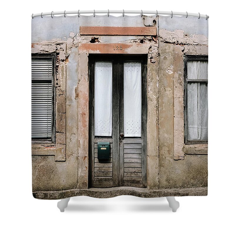 Old Door Shower Curtain featuring the photograph Door No 128 by Marco Oliveira