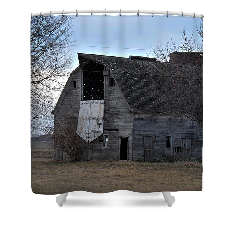 Barn Shower Curtain featuring the photograph Door Open by David Arment