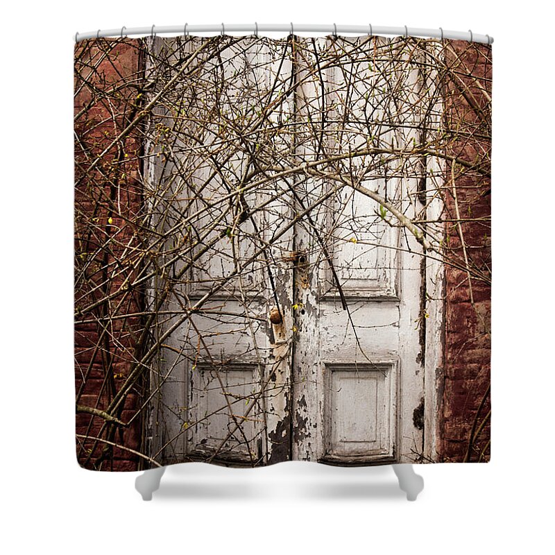  Shower Curtain featuring the photograph Door to....? by Melissa Newcomb