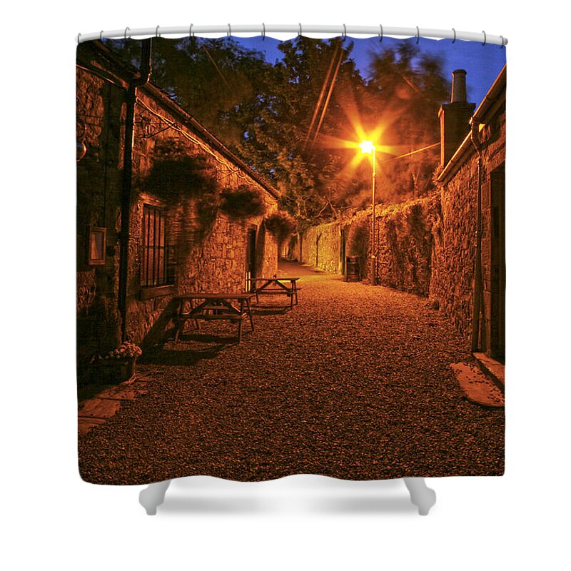 Alley Shower Curtain featuring the photograph Down the Alley by Robert Och