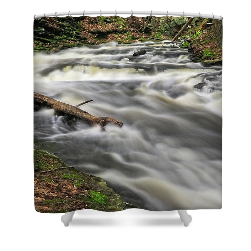 Waterfall Shower Curtain featuring the photograph Down The Throat by Allan Van Gasbeck