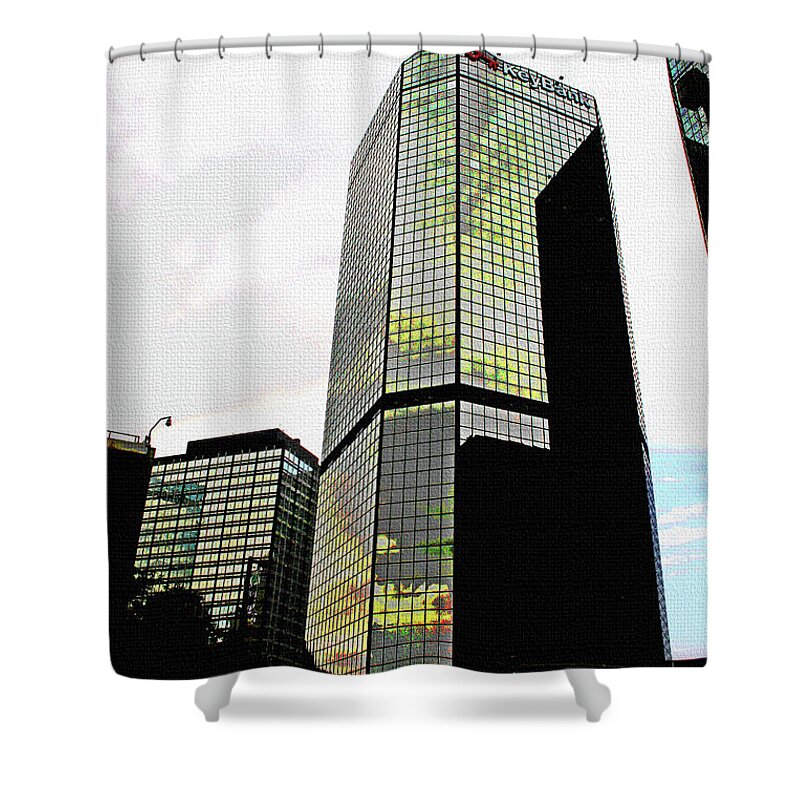 Downtown Denver Shower Curtain featuring the photograph Downtown Denver by Tom Janca