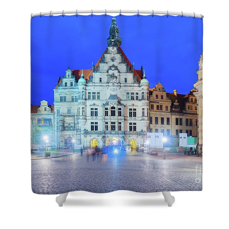Dresden Shower Curtain featuring the photograph Downtown of Dresden, Germany by Anastasy Yarmolovich