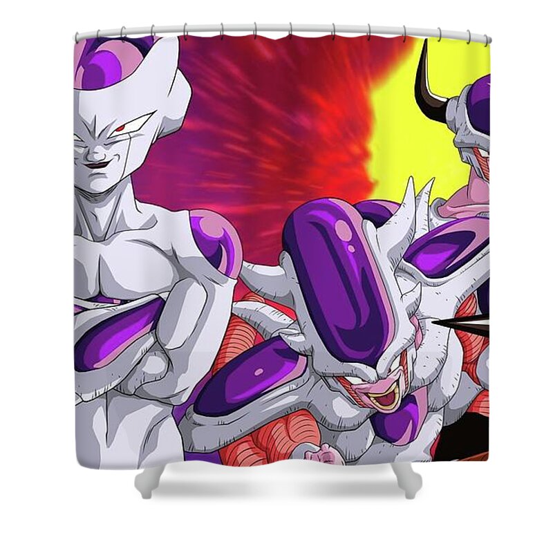 Dragon Ball Z Shower Curtain featuring the digital art Dragon Ball Z by Super Lovely