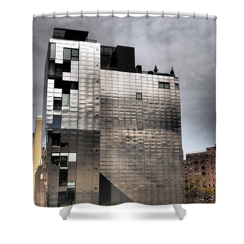 New York City Shower Curtain featuring the photograph Drama In The City 17 by Dorothy Lee