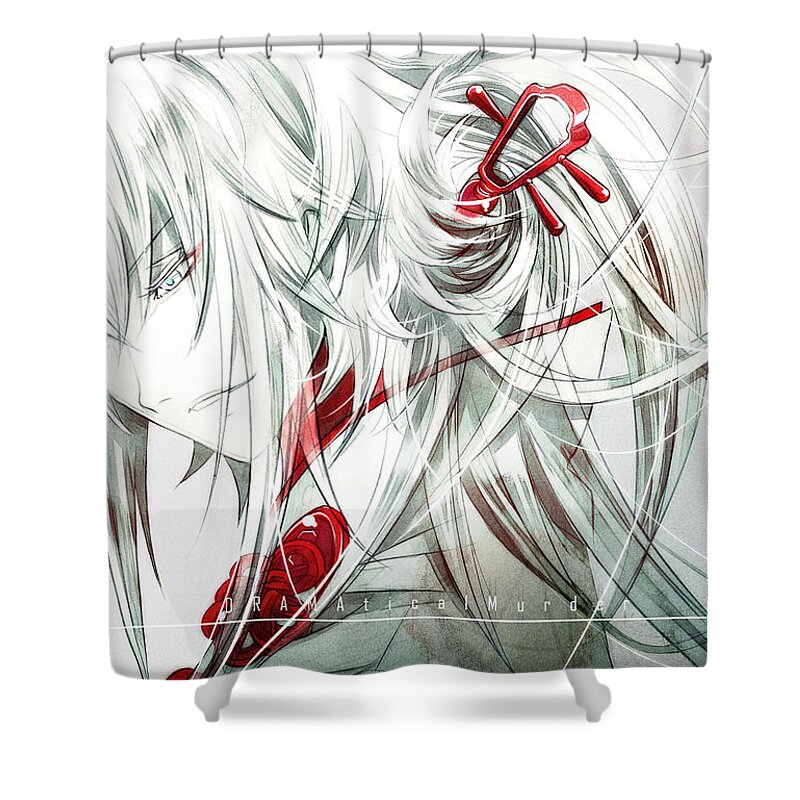 Dramatical Murder Shower Curtain featuring the digital art Dramatical Murder by Maye Loeser