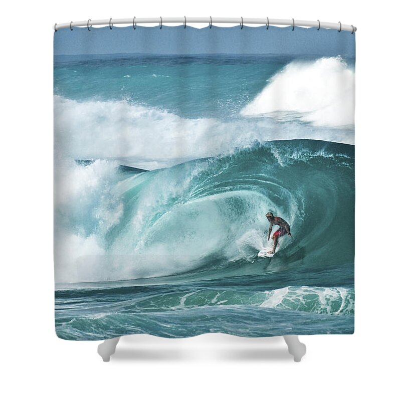 Surfer Shower Curtain featuring the photograph Dream Surf by Steven Sparks