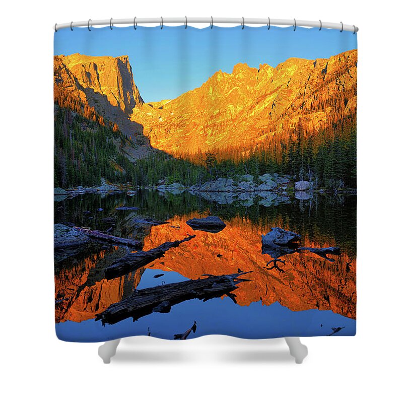 Dream Lake Shower Curtain featuring the photograph Dream Within A Dream by Greg Norrell