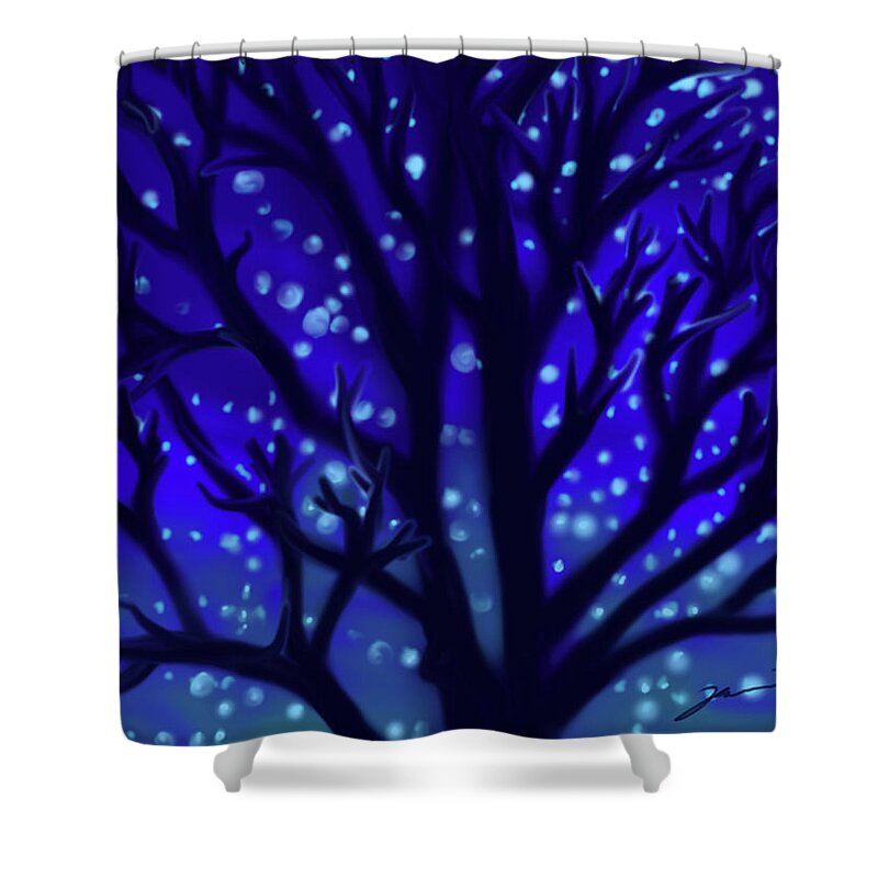 Needham Shower Curtain featuring the painting Dreams Of Needham by Jean Pacheco Ravinski