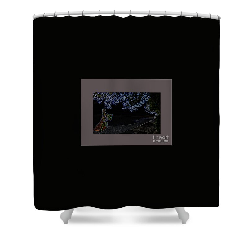 Dream Shower Curtain featuring the digital art Yes Dream Time, M9 by Johannes Murat