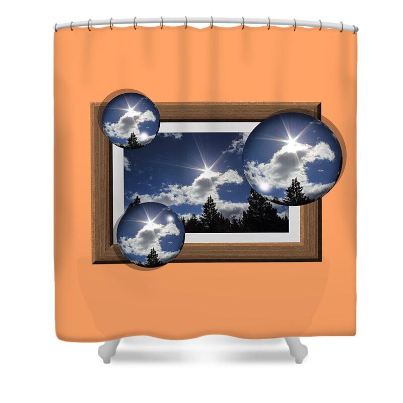 Bubble Shower Curtain featuring the photograph Drifting Away by Shane Bechler