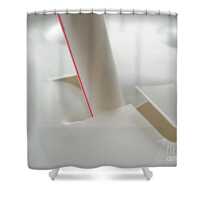 Carryout Shower Curtain featuring the photograph Drinking Straw through Top of Carryout Cup by William Kuta