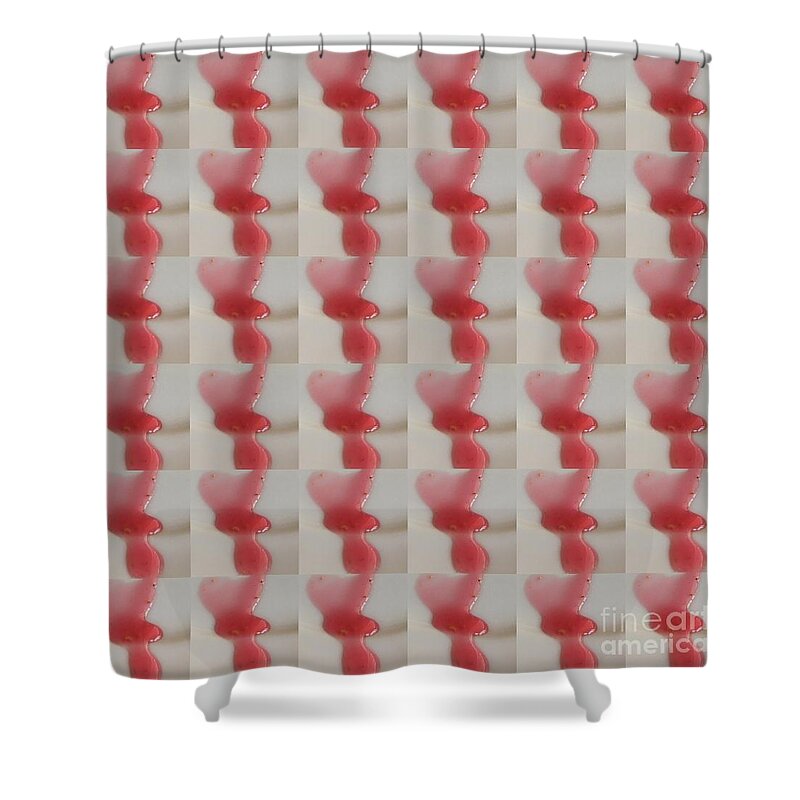 Dripping Shower Curtain featuring the photograph Dripping Hearts by Nora Boghossian