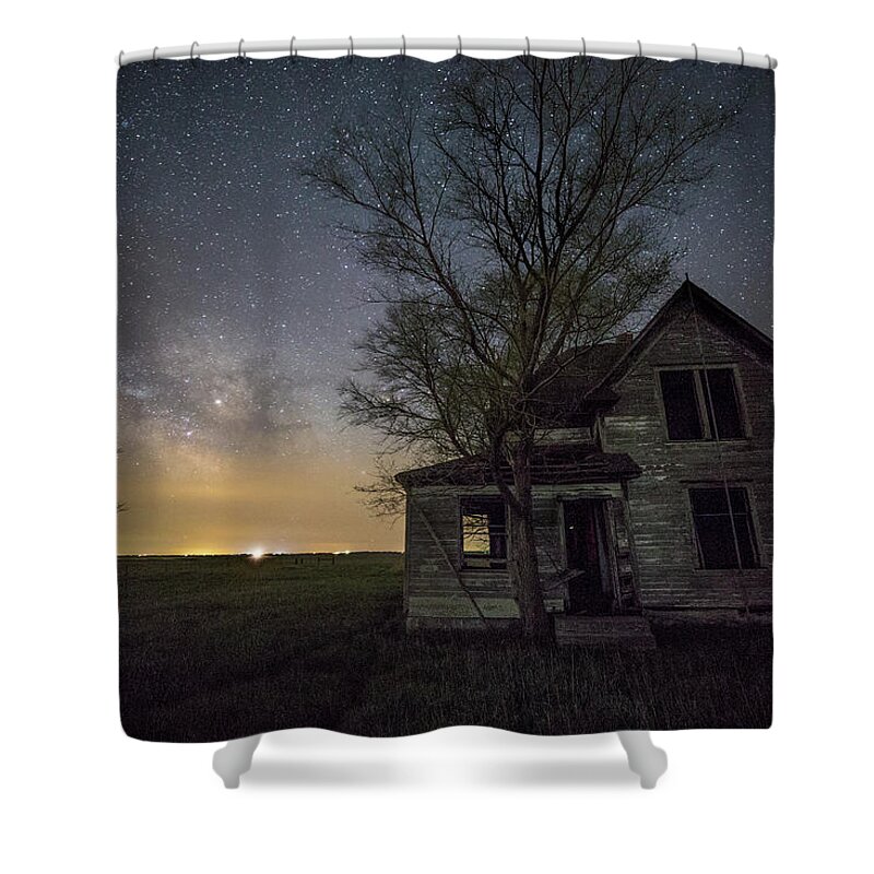 Sky Shower Curtain featuring the photograph Drops of Jupiter by Aaron J Groen