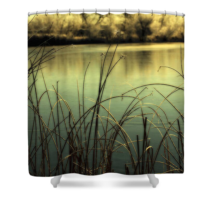 Hoar Frost Shower Curtain featuring the photograph Early Morning Duck Hunting by Marilyn Hunt