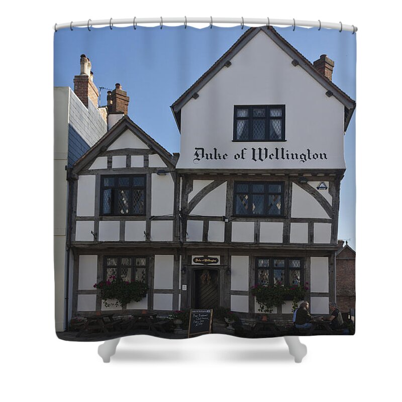 Duke Of Wellington Shower Curtain featuring the photograph Duke of Wellington Southampton by Terri Waters