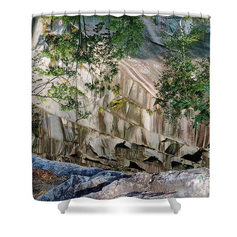 Dummerston Vermont Quarry Shower Curtain featuring the photograph Dummerston Quarry by Tom Singleton