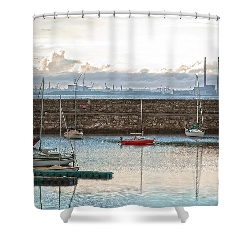 Dun Laoghaire Shower Curtain featuring the photograph Dun Laoghaire 5 by Alex Art
