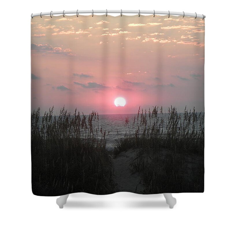 Sunrise Shower Curtain featuring the photograph Dune Rise by Kim Galluzzo