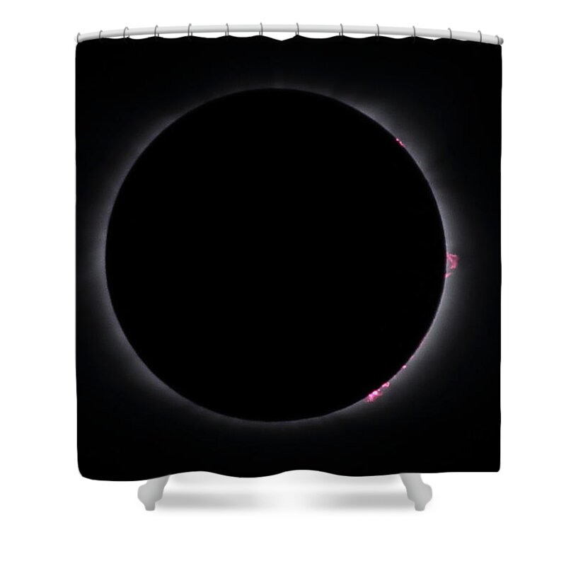 Total Solar Eclipse Shower Curtain featuring the photograph Totality by Daniel Reed