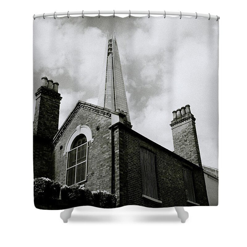 London Shower Curtain featuring the photograph Dystopian London by Shaun Higson