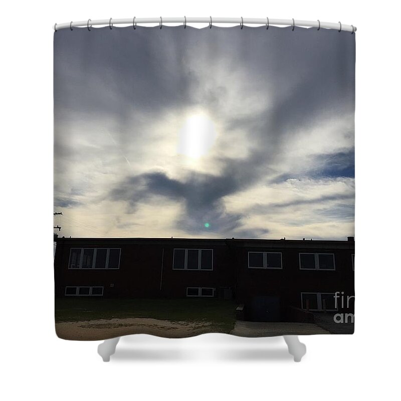 Eagle Shower Curtain featuring the photograph Eagle Cloud In The Carolina Sky by Matthew Seufer