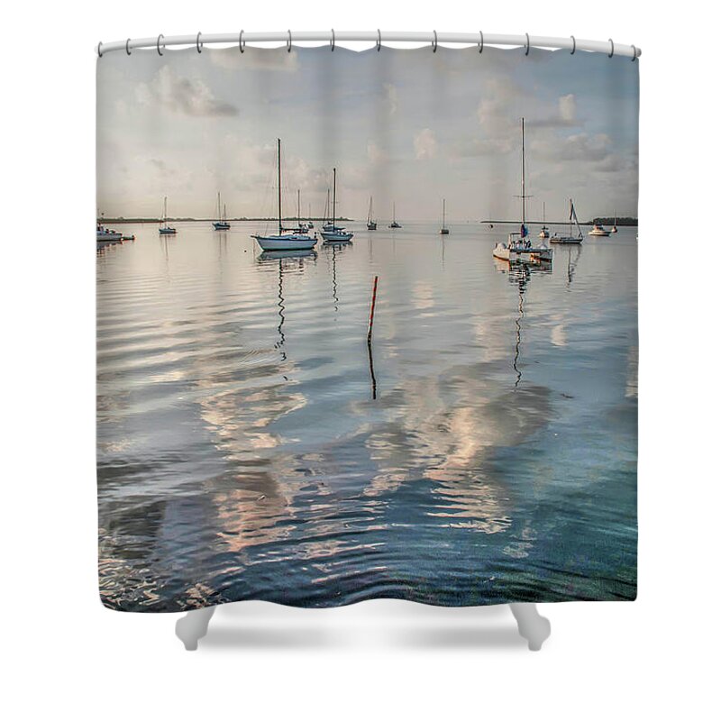 Florida Shower Curtain featuring the photograph Early Morning Calm by Geraldine Alexander
