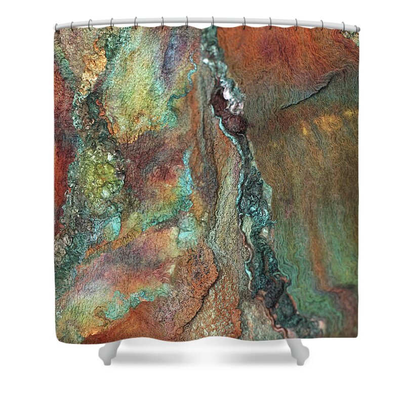 Russian Artists New Wave Shower Curtain featuring the photograph Earth of India by Marina Shkolnik