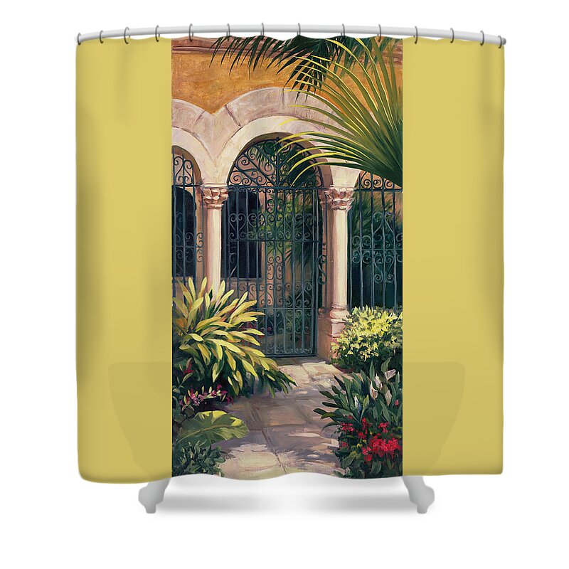 Wrought Iron Gate Shower Curtains