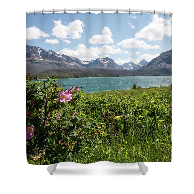 Glacier Shower Curtain featuring the photograph East Glacier National Park by Margaret Pitcher