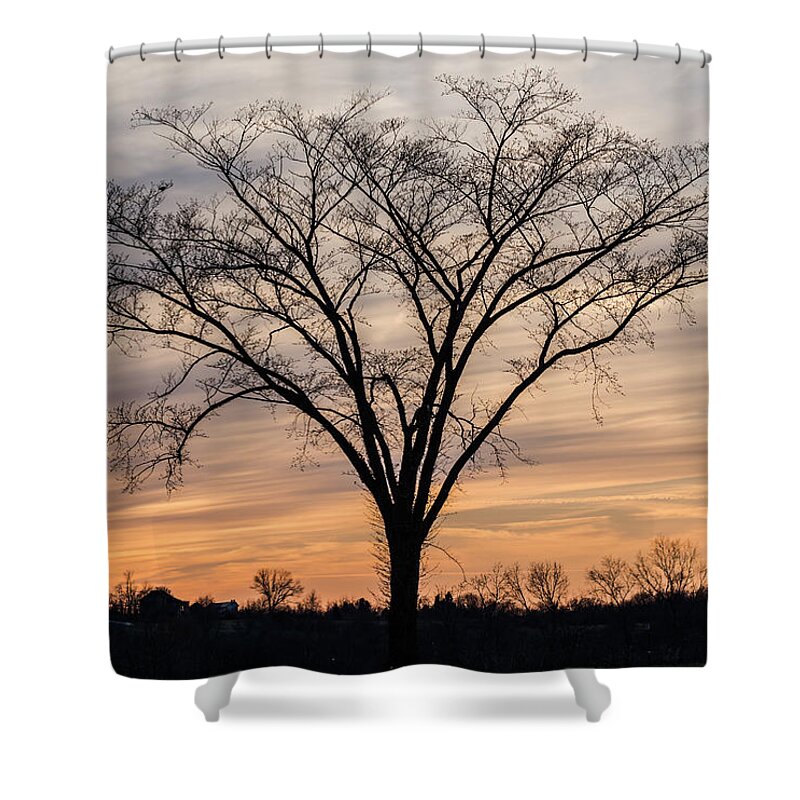 Jan Holden Shower Curtain featuring the photograph Easter 2015 Sunset by Holden The Moment