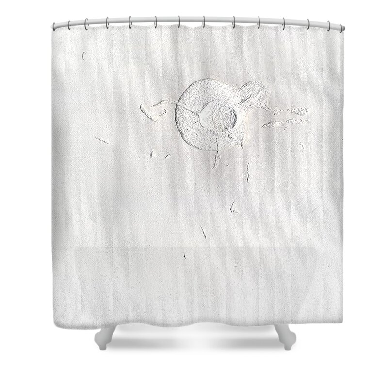 Snow Shower Curtain featuring the painting Easter Snow by Phil Strang