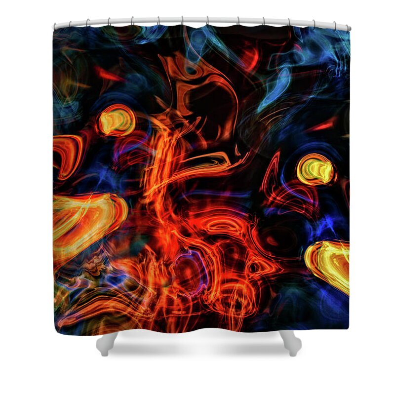 Abstract Shower Curtain featuring the photograph Eerie by John M Bailey