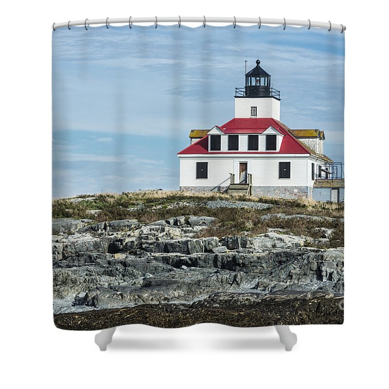 Maine Shower Curtain featuring the photograph Egg Rock Lighthouse by Anthony Baatz