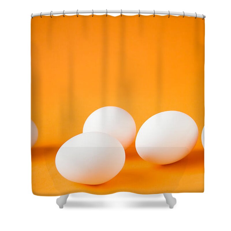 Egg Shower Curtain featuring the photograph Eggs by Kati Finell