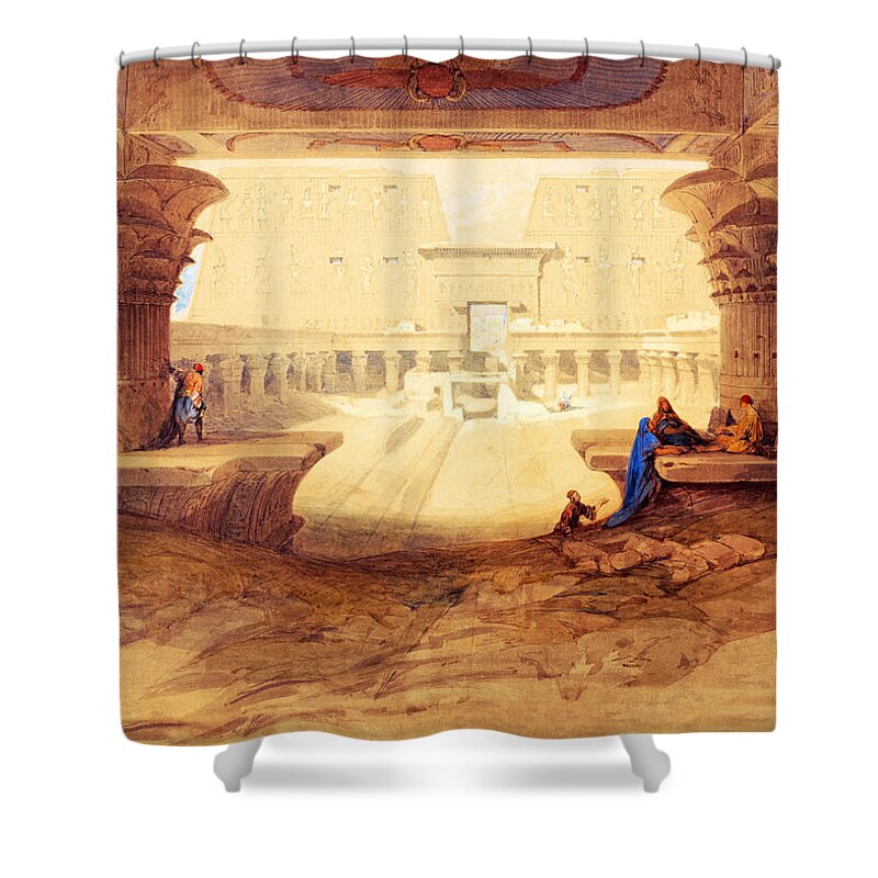 David Roberts Shower Curtain featuring the photograph Egypt Gathering by Munir Alawi