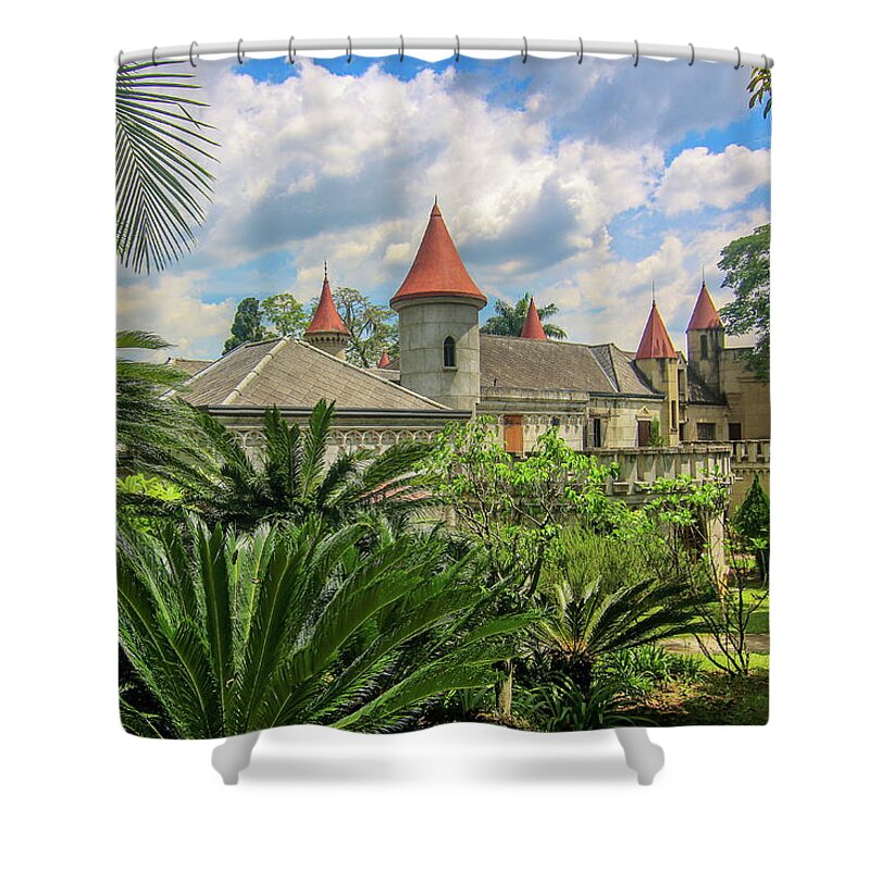 Landscape Shower Curtain featuring the photograph El Castile, Medellin, Columbia by Robert McKinstry