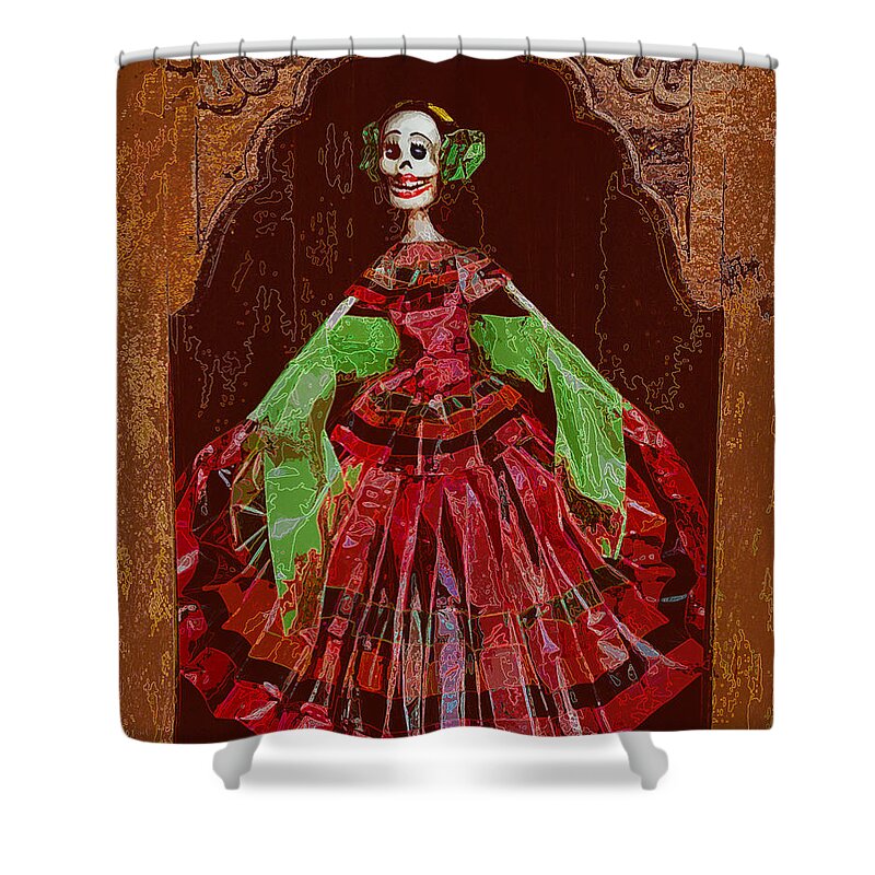 Susan Vineyard Shower Curtain featuring the photograph El Dia De Los Muertos by Susan Vineyard