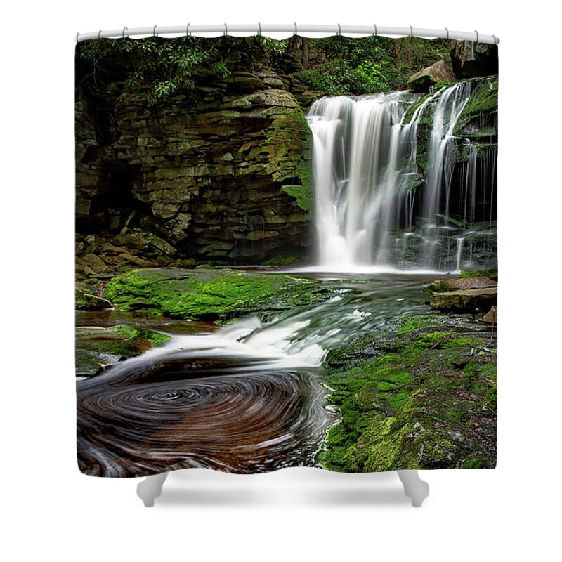 Waterfall Shower Curtain featuring the photograph Elakala Falls by C Renee Martin