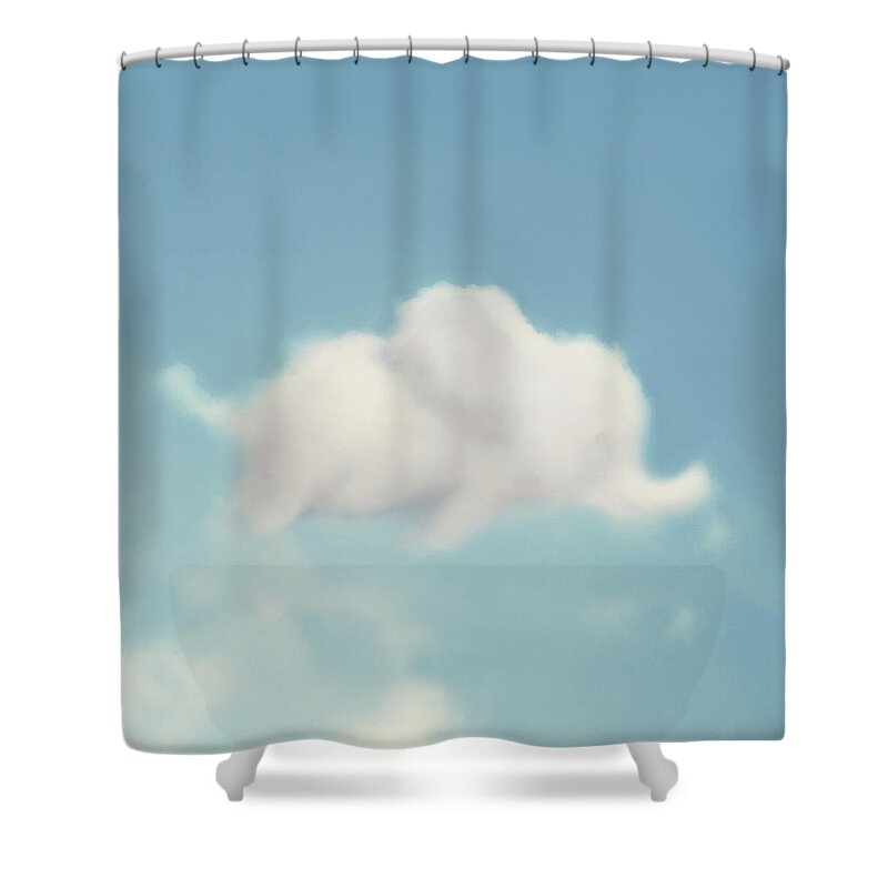 Elephant Art Shower Curtain featuring the photograph Elephant In the Sky - Square Format by Amy Tyler