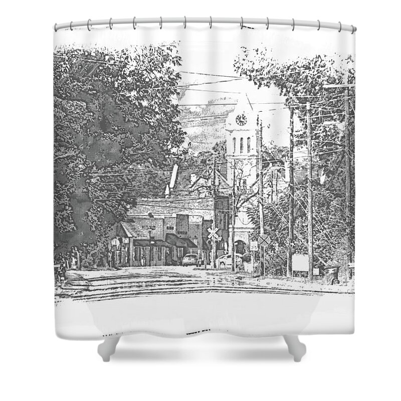 Ellaville Shower Curtain featuring the photograph Ellaville, GA - 1 by Jerry Battle