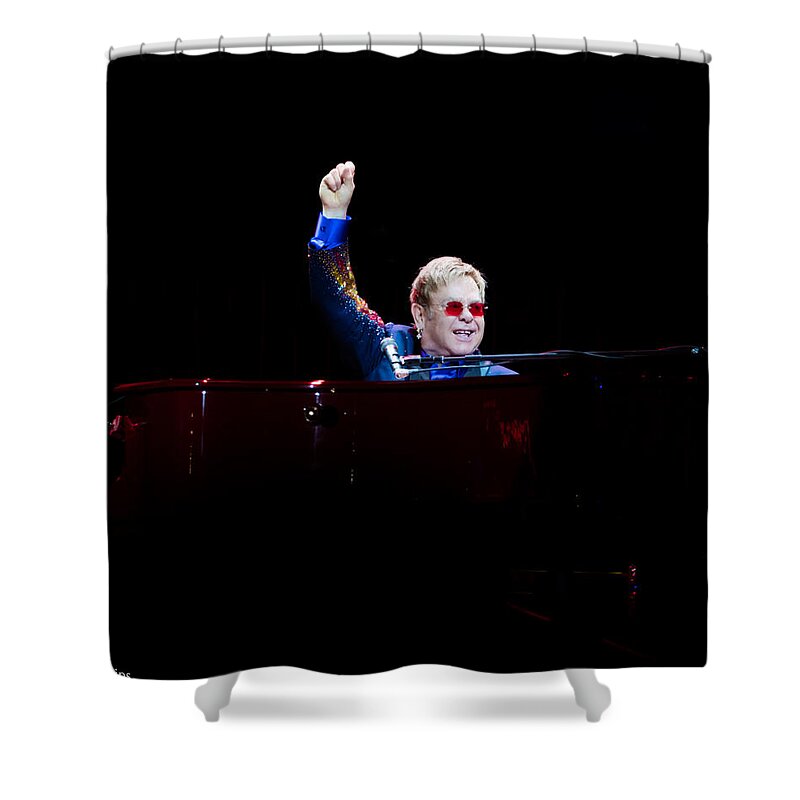 Elton Shower Curtain featuring the photograph Elton by Chris Cousins