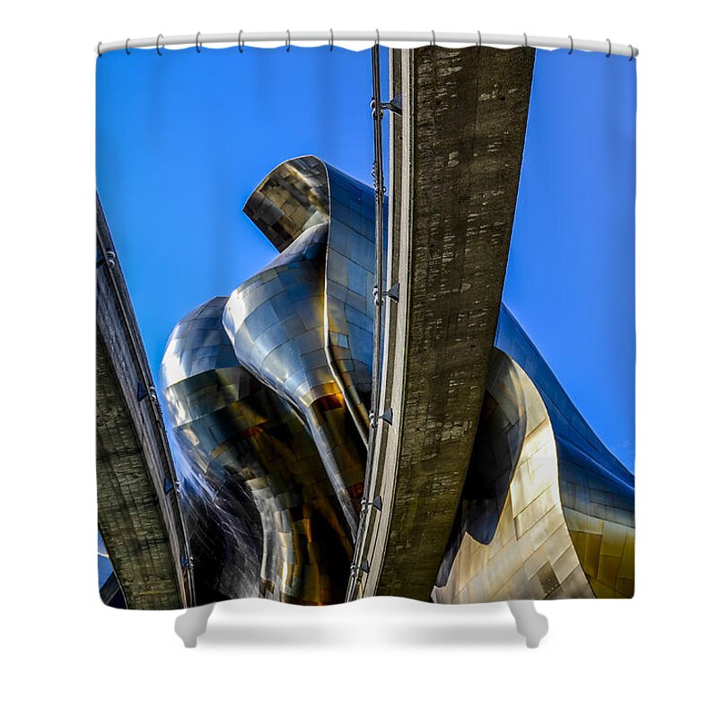 Museum Shower Curtain featuring the photograph MoPOP by Pelo Blanco Photo